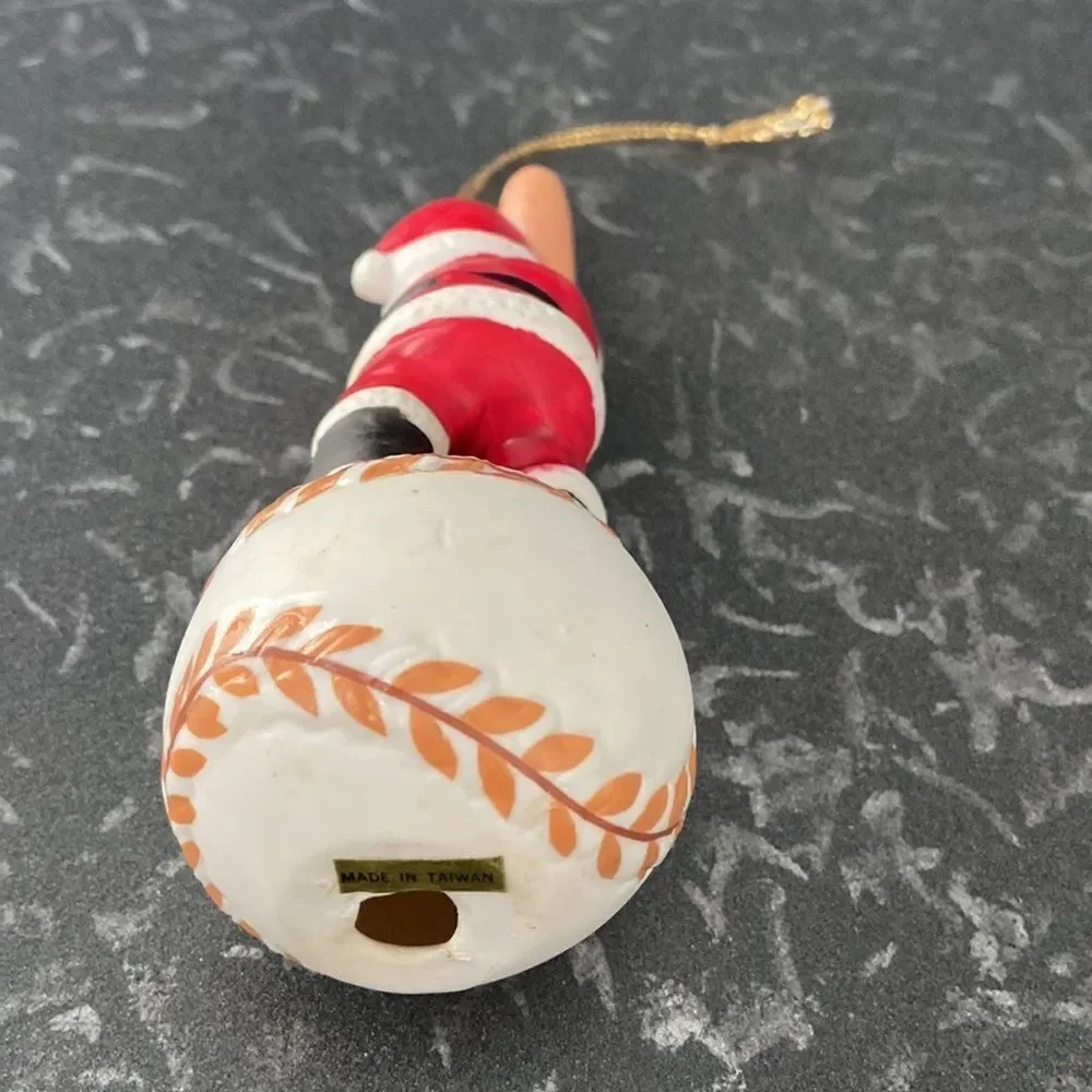 🍭6/$30 Santa Baseball Christmas Ornament